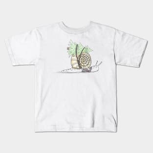 Christmas Snail Kids T-Shirt